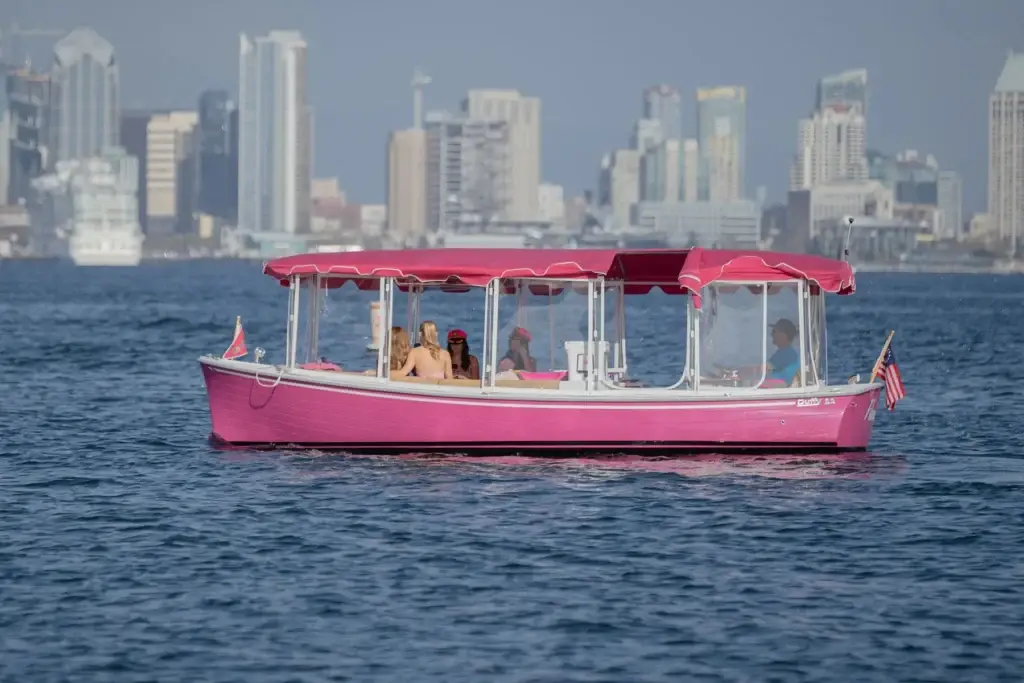 Pink boat
