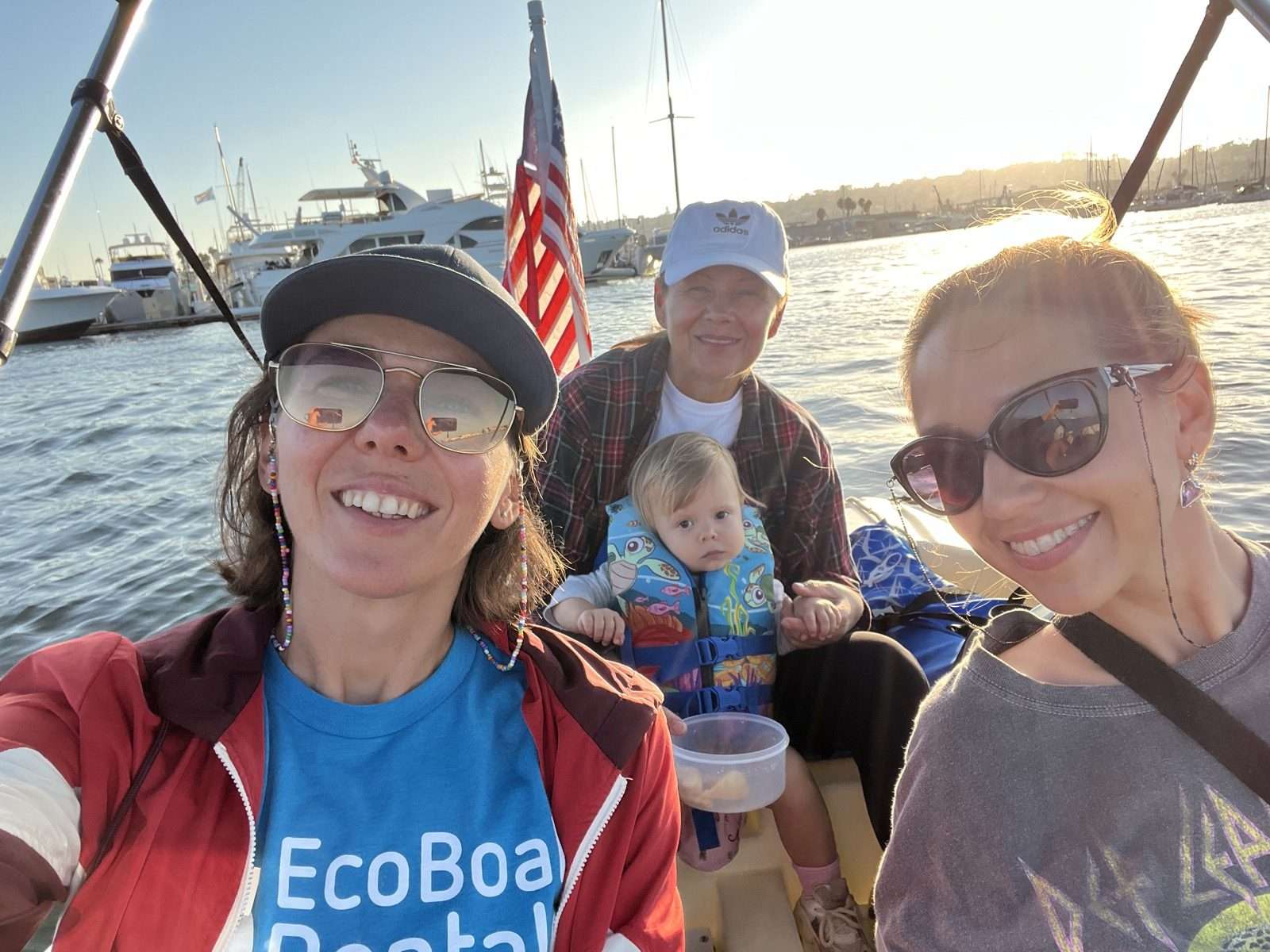 pedal boat San Diego bay family